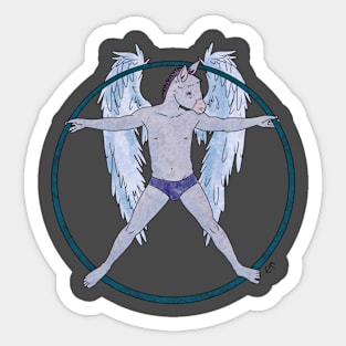 donkey angel Sticker